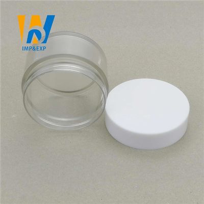20ml 30g 30ml 2 ऑउंस 1 ऑउंस स्पष्ट प्लास्टिक कॉस्मेटिक जार ढक्कन के साथ छोटे कॉस्मेटिक नमूना कंटेनर